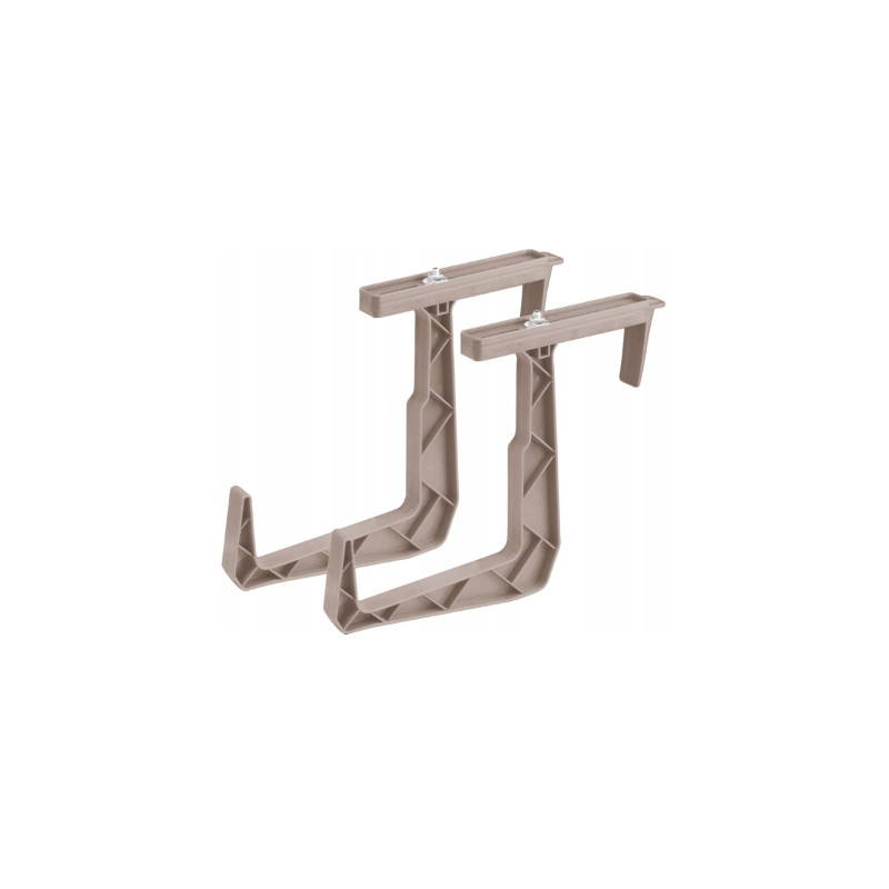 UCHWYTY DO DONICZEK BALKONOWYCH RATTAN KPL 2SZT KARMEL