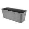 DONICZKA BALKONOWA RATTAN 40cm szara