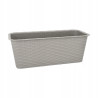 DONICZKA BALKONOWA RATTAN 40cm szara