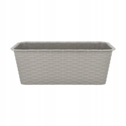 DONICZKA BALKONOWA RATTAN 40cm szara