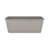 DONICZKA BALKONOWA RATTAN 40cm szara