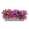 DONICZKA BALKONOWA RATTAN 40cm szara