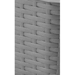 DONICZKA BALKONOWA RATTAN 40cm szara