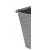 DONICZKA BALKONOWA RATTAN 40cm szara