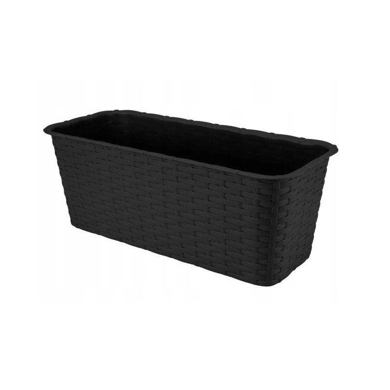 DONICZKA BALKONOWA RATTAN 40cm antracyt