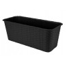 DONICZKA BALKONOWA RATTAN 40cm antracyt