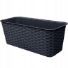 DONICZKA BALKONOWA RATTAN 40cm antracyt
