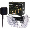 GIRLANDA SOLARNA KROPLE 100led 12m na ogród taras lampki girlanda