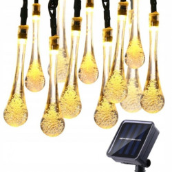 GIRLANDA SOLARNA KROPLE 100led 12m na ogród taras lampki girlanda