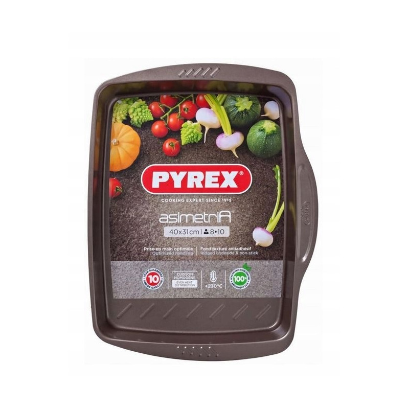 FORMA BLACHA DO PIECZENIA PYREX ASIMETRIA 6L 40x31cm