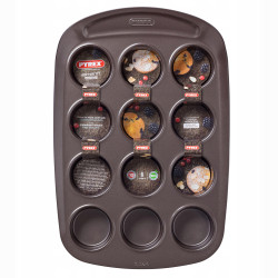 FORMA BLACHA DO PIECZENIA MUFINY PYREX ASIMETRIA MUFFINY BABECZKI 12 szt