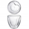 Komplet 2 szklanek termicznych Mia 250 ml Serca AMBITION walentynki