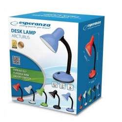ESPERANZA LAMPKA BIURKOWA E27 ARCTURUS CZARNA