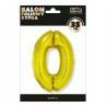 BALON CYFRA 0 ZŁOTA 35CM