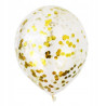 BALON CYFRA 0 ZŁOTA 35CM