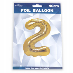 BALON FOLIOWY 35CM ZŁOTY 1