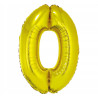 BALON CYFRA ZŁOTY 0 NA HEL 92CM