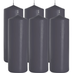 Świeca walec BISPOL 160H 25CM SW80/250 SZARA