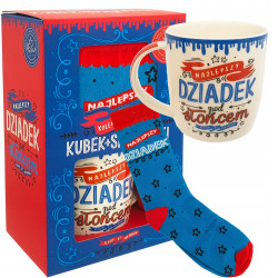 KUBEK + SKARPETKI DLA DZIADKA PREZENT NAJEPSZY DZIADEK