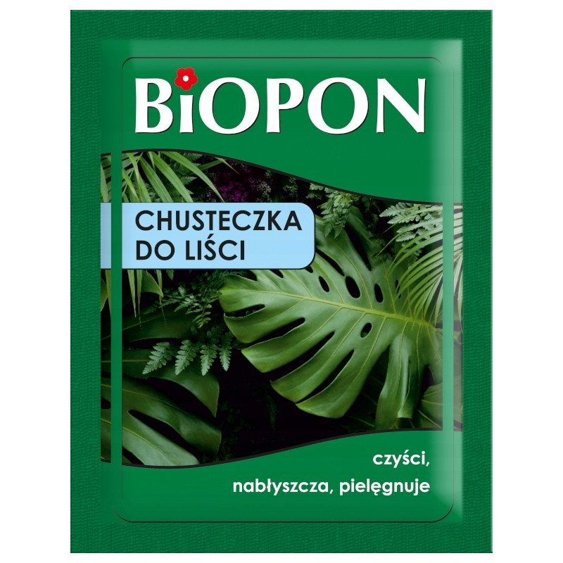 BIOPON CHUSTECZKA DO LIŚCI ROŚLIN CZYŚCI KURZ NABŁYSZCZA 1SZT