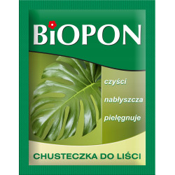 BIOPON CHUSTECZKA DO LIŚCI ROŚLIN CZYŚCI KURZ NABŁYSZCZA 1SZT