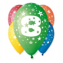BALONY Z NADRUKIEM 5SZT 8LAT