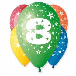 BALONY Z NADRUKIEM 5SZT 8LAT