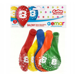 BALONY Z NADRUKIEM 5SZT 8LAT
