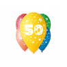 BALONY Z NADRUKIEM CYFRA 50LAT 5SZT