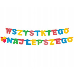 Girlanda WSZYSTKIEGO NAJLEPSZEGO dł. 230 cm