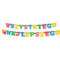 Girlanda WSZYSTKIEGO NAJLEPSZEGO dł. 230 cm