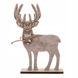 FIGURKA FILCOWA ŚWIĄTECZNA RENIFER 13X23X5 CM