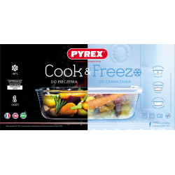 Naczynie żaroodporne z pokrywką Cook & Freeze z pokrywką 25 x 19 x 8 cm 2,6