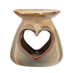 KOMINEK ZAPACHOWY PORCELANOWY Z SERCEM 10X10X10.5 CM