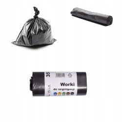 FORTE+ WORKI NA ŚMIECI Z TAŚMĄ 35L 15SZTUK