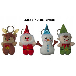 Brelok świąteczny mikołaj bałwan renifer elf mix