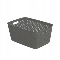 Pojemnik plastikowy do przechowywania Moxom OpenStore szary 45 l