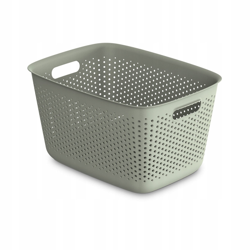 OPENSTORE POJEMNIK PLASTIKOWY 39X29X22CM 17L SZAŁWIOWY