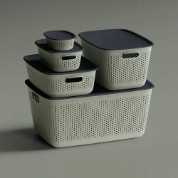 OPENSTORE POJEMNIK PLASTIKOWY 39X29X22CM 17L SZAŁWIOWY