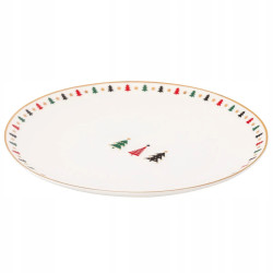 Talerz świąteczny deserowy porcelanowy Altom Design Modern Tree 20 cm