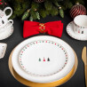 Talerz świąteczny deserowy porcelanowy Altom Design Modern Tree 20 cm