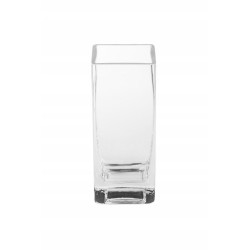 WAZON KWADRAT 10X10CM H-25CM EDWANEX GRUBE SZKŁO