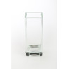 WAZON KWADRAT 10X10CM H-25CM EDWANEX GRUBE SZKŁO