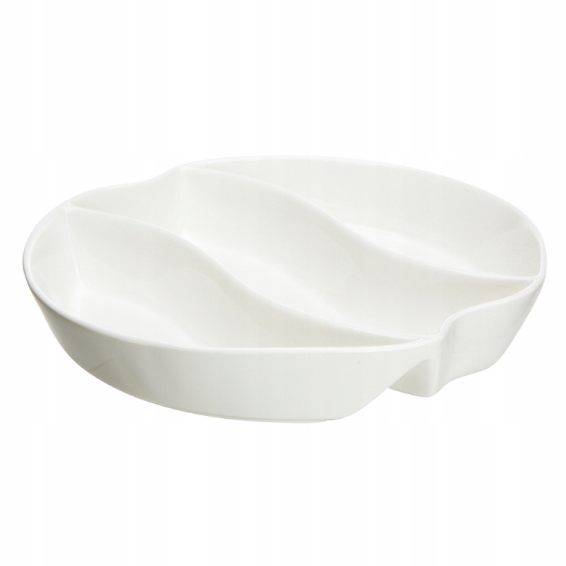 Naczynie / półmisek 3-dzielne porcelana Regular 25 cm