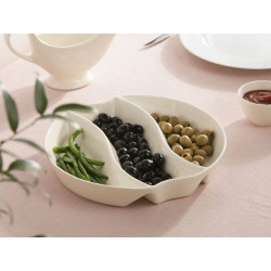 Naczynie / półmisek 3-dzielne porcelana Regular 25 cm