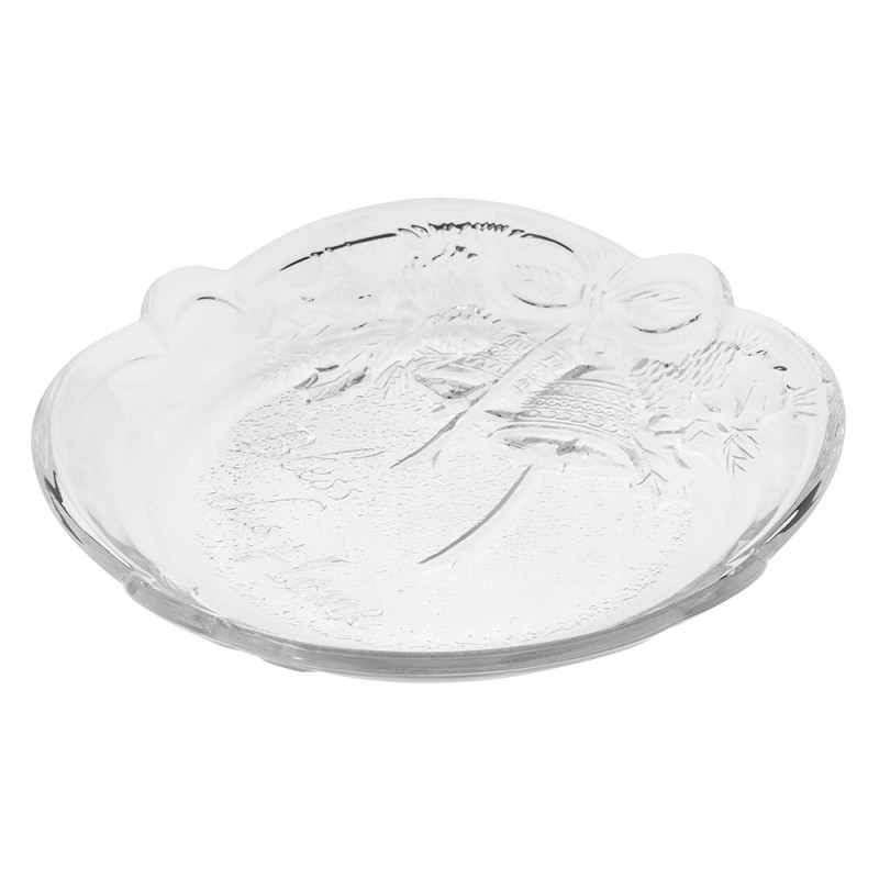 Patera szklana półmisek świąteczny Altom Design Bombka 17,5/3 cm