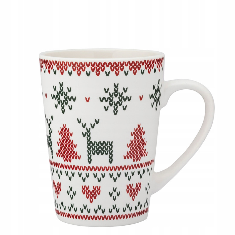 Kubek świąteczny porcelanowy Altom Design Scandi B 540 ml