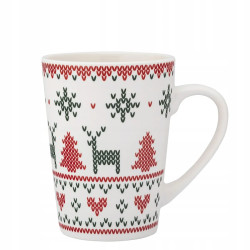 Kubek świąteczny porcelanowy Altom Design Scandi B 540 ml