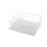 SUSZARKA ZLEWOZMYWAKOWA PROSTOKĄT 36X29CM BIAŁA Z TACKĄ