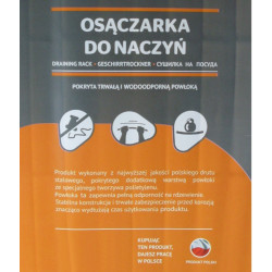 SUSZARKA DO NACZYŃ 2-POZIOMOWA 30CM CZARNA Z TACKĄ